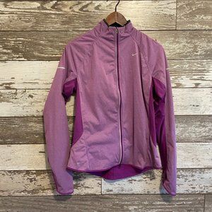 🌹NIKE Dri-Fit Fleece Thermal Light Weight Athletic Zip Up Running Jacket (L)⚘️